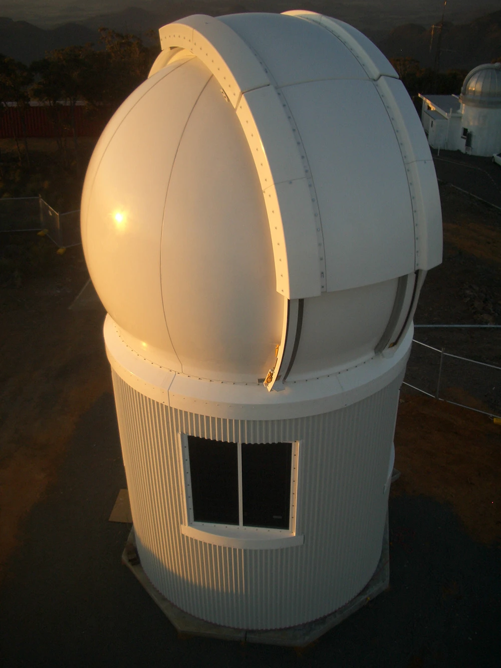 Tempest observatory with roof closed