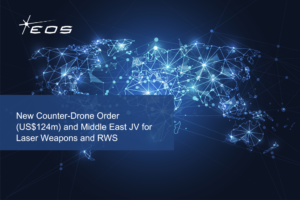 New Counter-Drone Order (US$124m) and Middle East JV for Laser Weapons and RWS